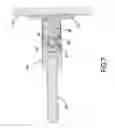 Fig. 08 - Adjustable automatic positioning hinge for glass doors
