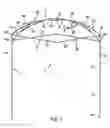 Fig. 02 - Roof structure for folding tent frame