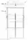 Fig. 10 - System for mounting, accessing, moving and folding away articles under a downwardly facing surface