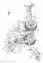 Fig. 02 - Walk-behind lawn mower sulky latch assembly