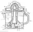 Fig. 01 - Citrus fruit juice separator with pouring accessory