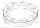 Fig. 01 - Retaining ring with slurry transport grooves