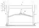 Fig. 01 - Tool and work material storage device for use in association with elevated structures