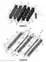 Fig. 03 - Waveguide and slotted antenna array with moveable rows of spaced posts