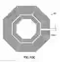 Fig. 10 - Electrically decoupled integrated transformer having at least one grounded electric shield