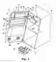 Fig. 03 - Gaming machine door with adjustable cross member