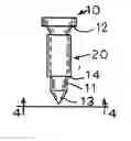 Fig. 01 - Golf tee-accessory assembly