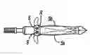 Fig. 01 - Mechanical anti-wedging and controlled deployment broadhead