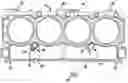 Fig. 01 - Cylinder head gasket with integral filter element
