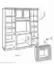 Fig. 04 - Fireplace and entertainment assembly