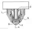 Fig. 01 - Nozzle with a deflector for a plasma arc torch