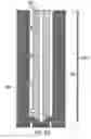 Fig. 76 - Printhead configuration having acutely aligned nozzle actuators