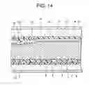 Fig. 13 - Liquid crystal display having a black matrix layer