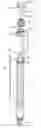 Fig. 01 - Mechanical crayon pen with an internal cartridge for multiple crayon sticks