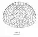 Fig. 09 - Golf ball dimple pattern with overlapping dimples