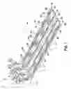 Fig. 02 - Use of swirl-like adhesive patterns in the formation of absorbent articles