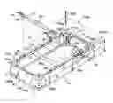 Fig. 01 - Bed base with corner connector, corner connector and kit