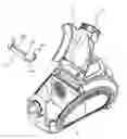 Fig. 01 - Vacuum cleaner provided with a cover locking/releasing structure and a cover hinge-coupling structure