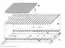 Fig. 01 - Variable pitch corrugated support sheet with accompanying support beam