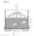 Fig. 06 - Horizontally positionable vertical wine press