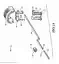 Fig. 13 - Closure plate lockout for a curved cutter stapler