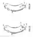Fig. 24 - Closure plate lockout for a curved cutter stapler