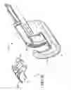 Fig. 27 - Closure plate lockout for a curved cutter stapler