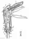 Fig. 15 - Knife retraction arm for a curved cutter stapler