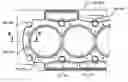 Fig. 01 - Multilayer gasket containing at least one shim of increased thickness