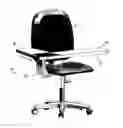 Fig. 01 - Computer mouse and keyboard support with chair attachment and lap system