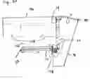 Fig. 13 - Computer mouse and keyboard support with chair attachment and lap system