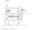 Fig. 14 - Computer mouse and keyboard support with chair attachment and lap system