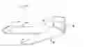 Fig. 16 - Computer mouse and keyboard support with chair attachment and lap system
