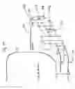 Fig. 19 - Computer mouse and keyboard support with chair attachment and lap system