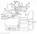 Fig. 01 - Stowable seat mounted display screen