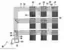 Fig. 01 - Display device whose display area is divided in groups of pixels; each group provided with scaling means