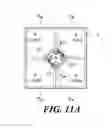 Fig. 12 - Liquid crystal display with the red, green, blue, and yellow sub-pixels surrounding the white sub-pixel