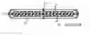 Fig. 01 - Heat sink riveted to memory module with upper slots and open bottom edge for air flow