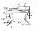 Fig. 01 - Optical device with a mobile optical element capable of interacting with an optical guide structure