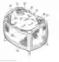 Fig. 01 - Bassinet having compartments