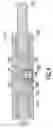 Fig. 05 - Adjustable automatic positioning hinge for glass doors