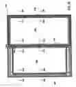 Fig. 23 - Frame assembly for windows or doors with removable sash