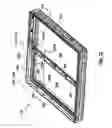 Fig. 28 - Frame assembly for windows or doors with removable sash