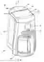 Fig. 01 - Top load coffee maker with front access water reservoir