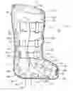 Fig. 01 - Orthopedic walker having a soft boot with a deformable insert