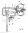 Fig. 22 - Disk brake having a brake application system with a rotary lever