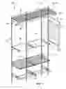Fig. 02 - Mounting upright and clip for adjustable organizer system