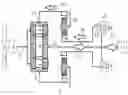 Fig. 01 - Drive line for fluid flow power engine with speed guidance, power impact reduction and short-term energy storage