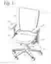 Fig. 02 - Vertically adjustable chair armrest