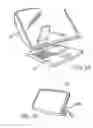 Fig. 12 - Computer display screen system and adjustable screen mount, and swinging screens therefor